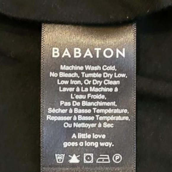Babaton Twist Front Long Sleeve Rayon Top (Size XS, black) - Picture 9 of 10